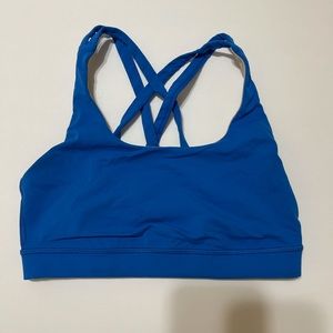 Lululemon Energy Bra size 6 Blue